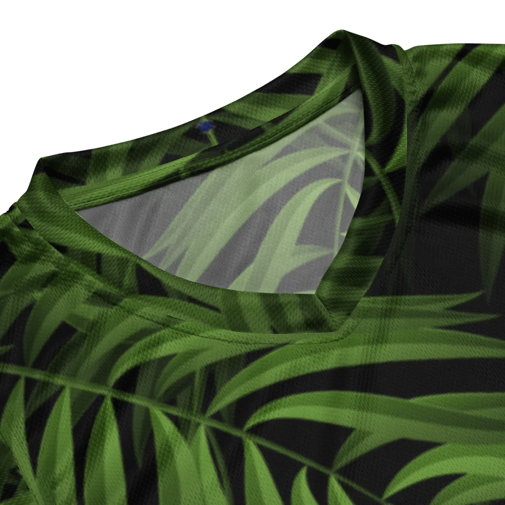 Tropical Leaf All-Over Print Basketball Jersey product image (8)