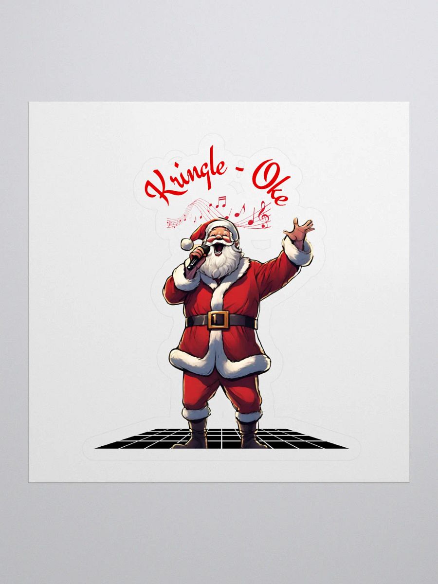 Kringle - Oke, Karaoke Singing Santa - Christmas Sticker product image (1)