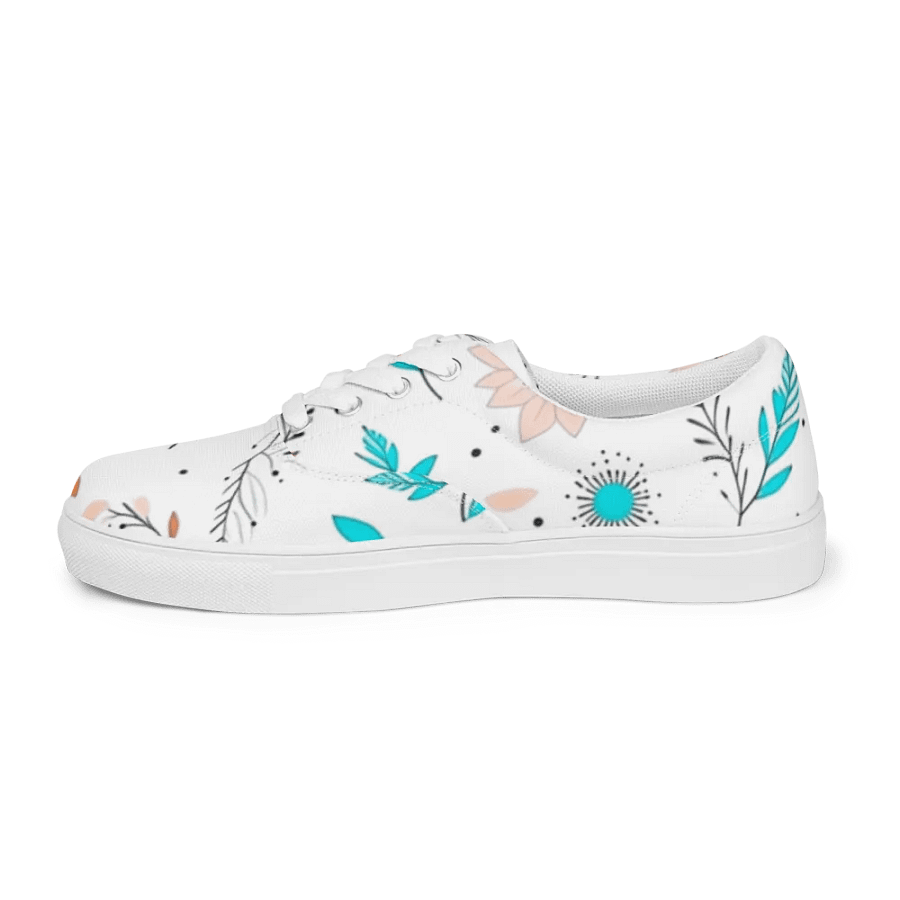 Blossom Charm -Women's Lace-Up Canvas Shoes product image (7)