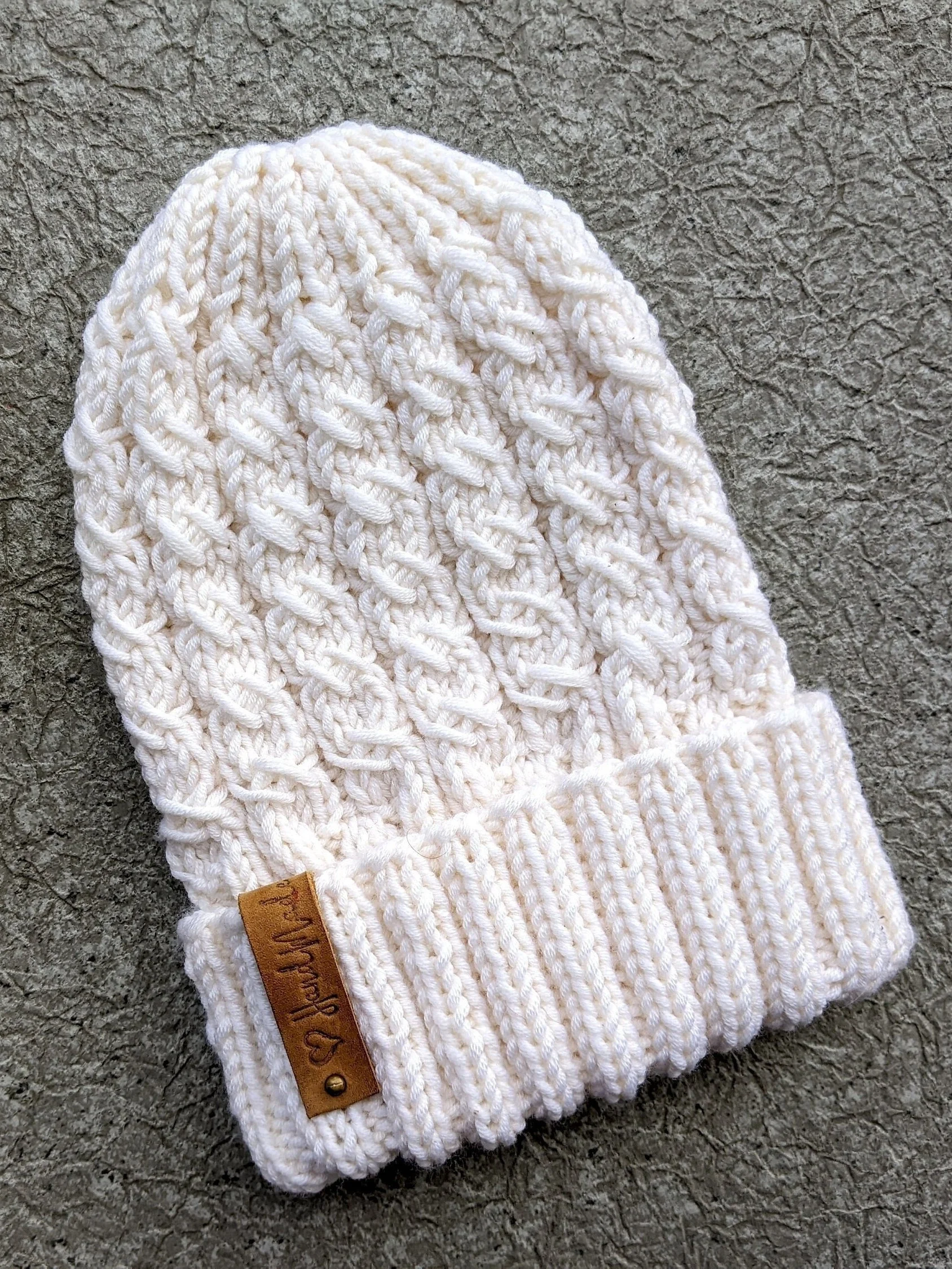 Knit Lunar Cable Hat Pattern product image (1)