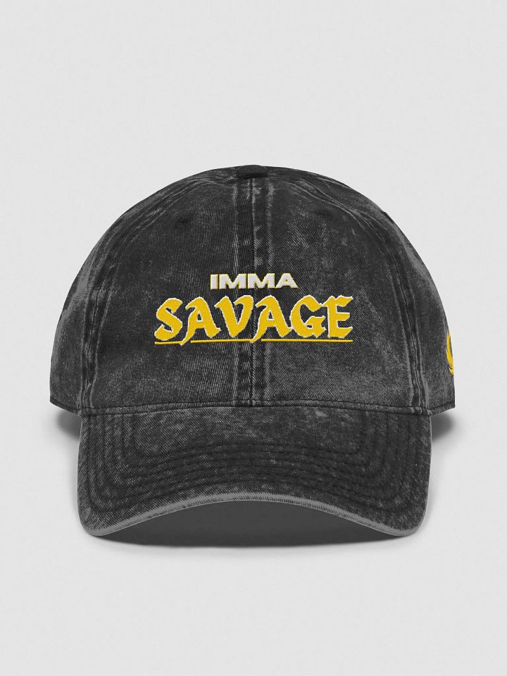 Imma Savage Demin Dad Hat product image (1)