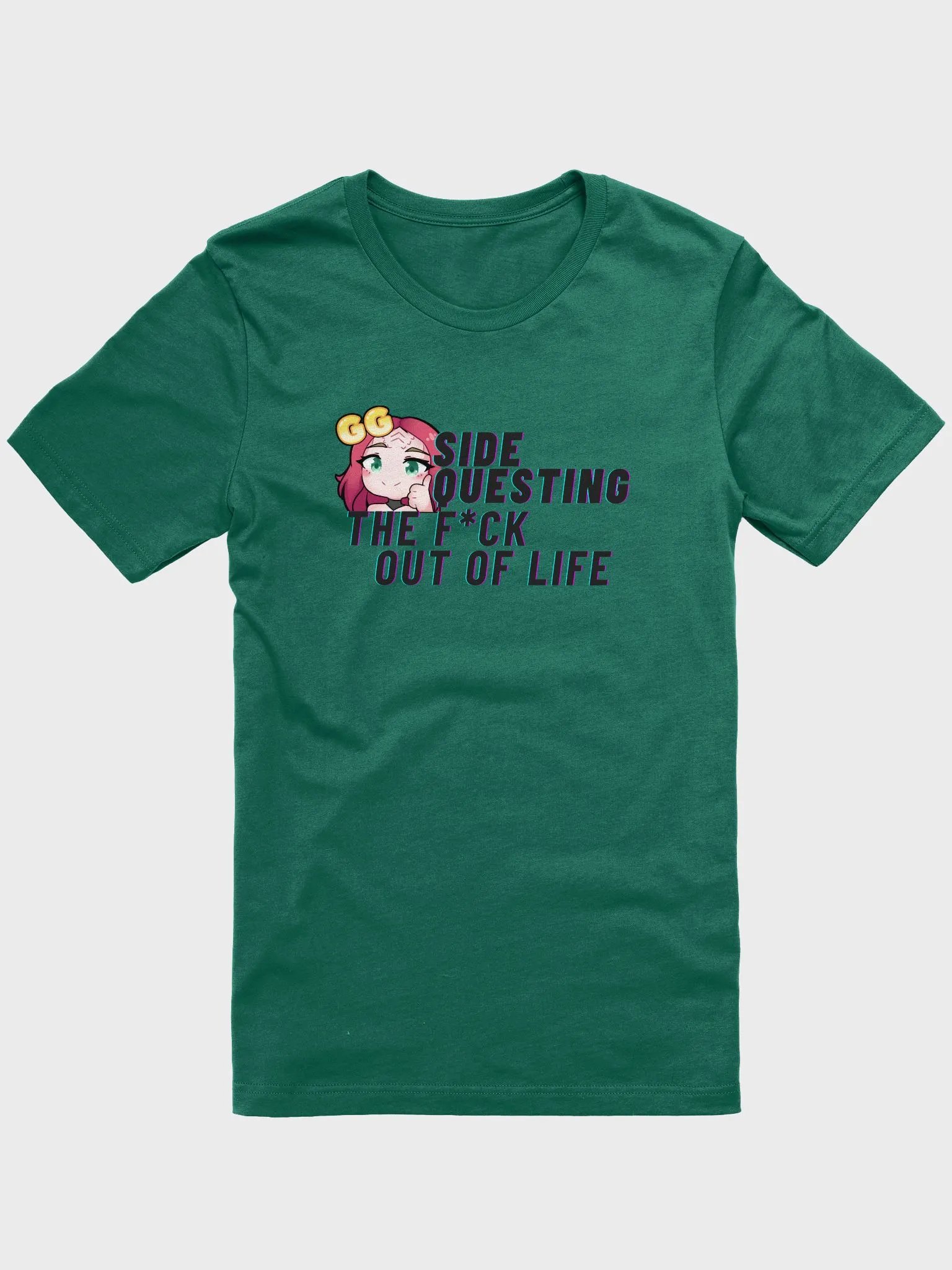 Pop Warrior Side Questing (Black Text) T-Shirt product image (1)