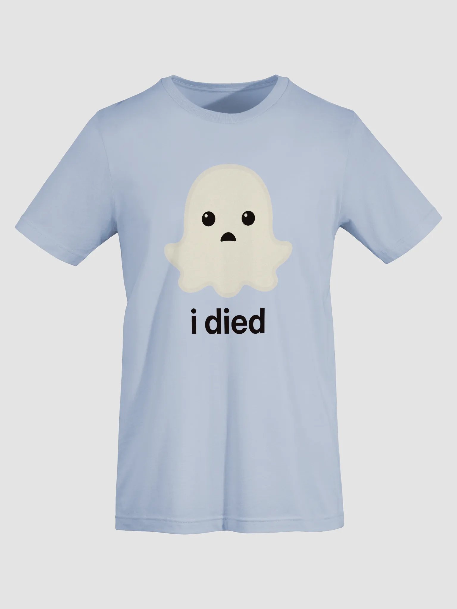 Sad Ghost Simple Tee - Light Color product image (46)