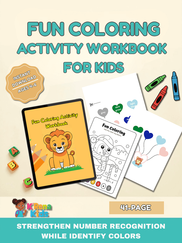 Fun Coloring Activity Workbook product image (1)