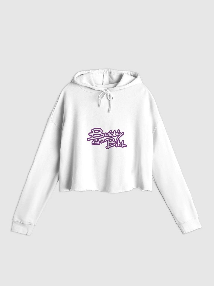 Bubbly and a B*tch (lined design, #763D7D) lightweight cropped hoodie product image (7)