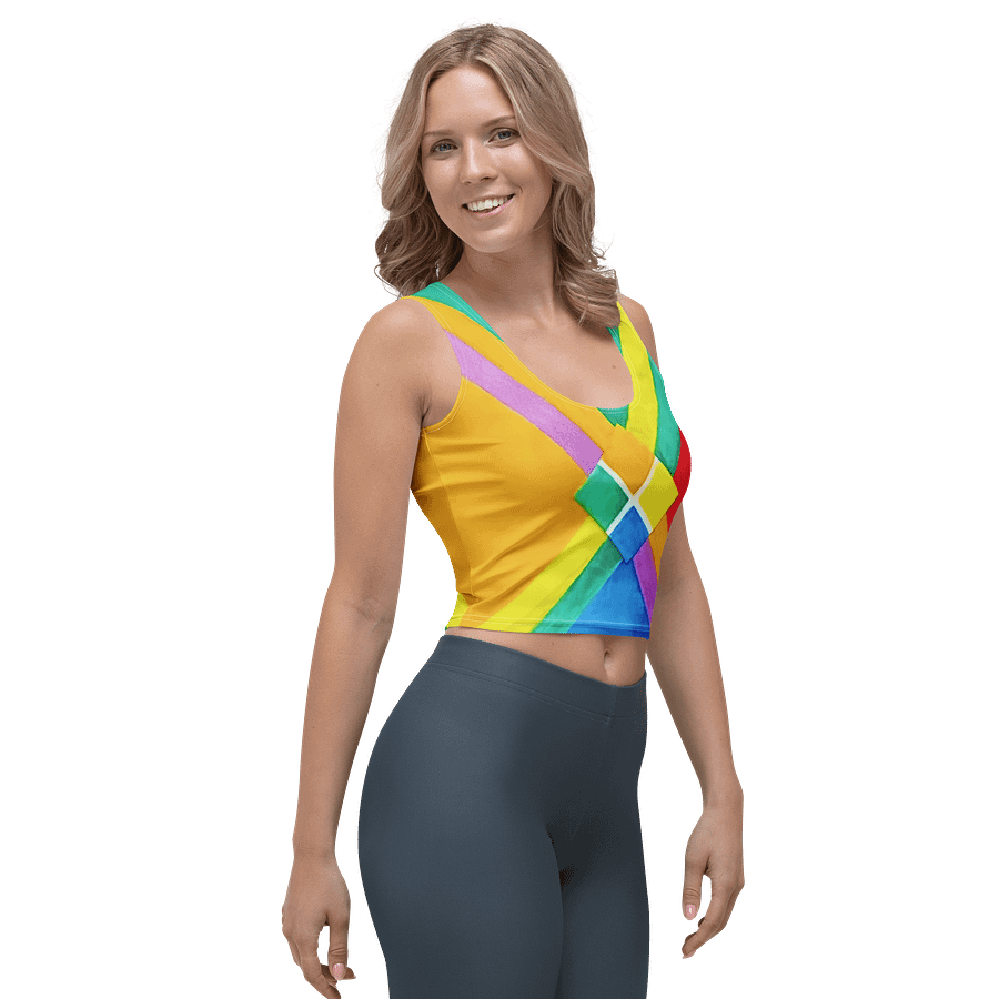 "Color Theory Study in Gauche 2020" Crop Tank Top product image (4)