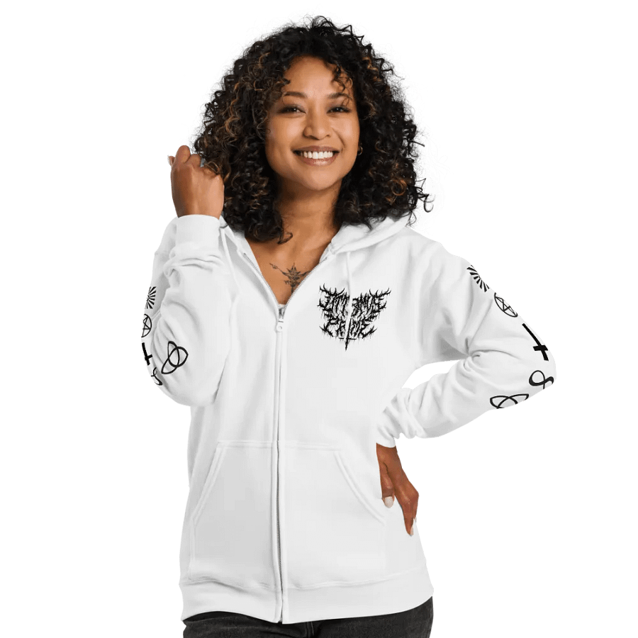 Ottomus Prime Metal Logo Zip-up (White) product image (5)