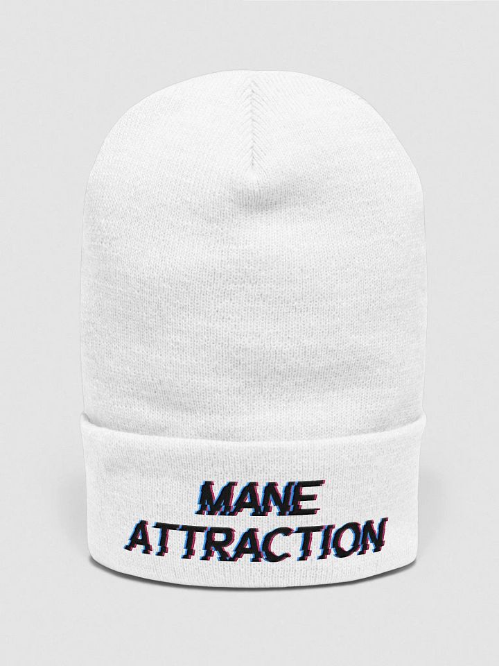 MA Cuffed White Beanie product image (1)