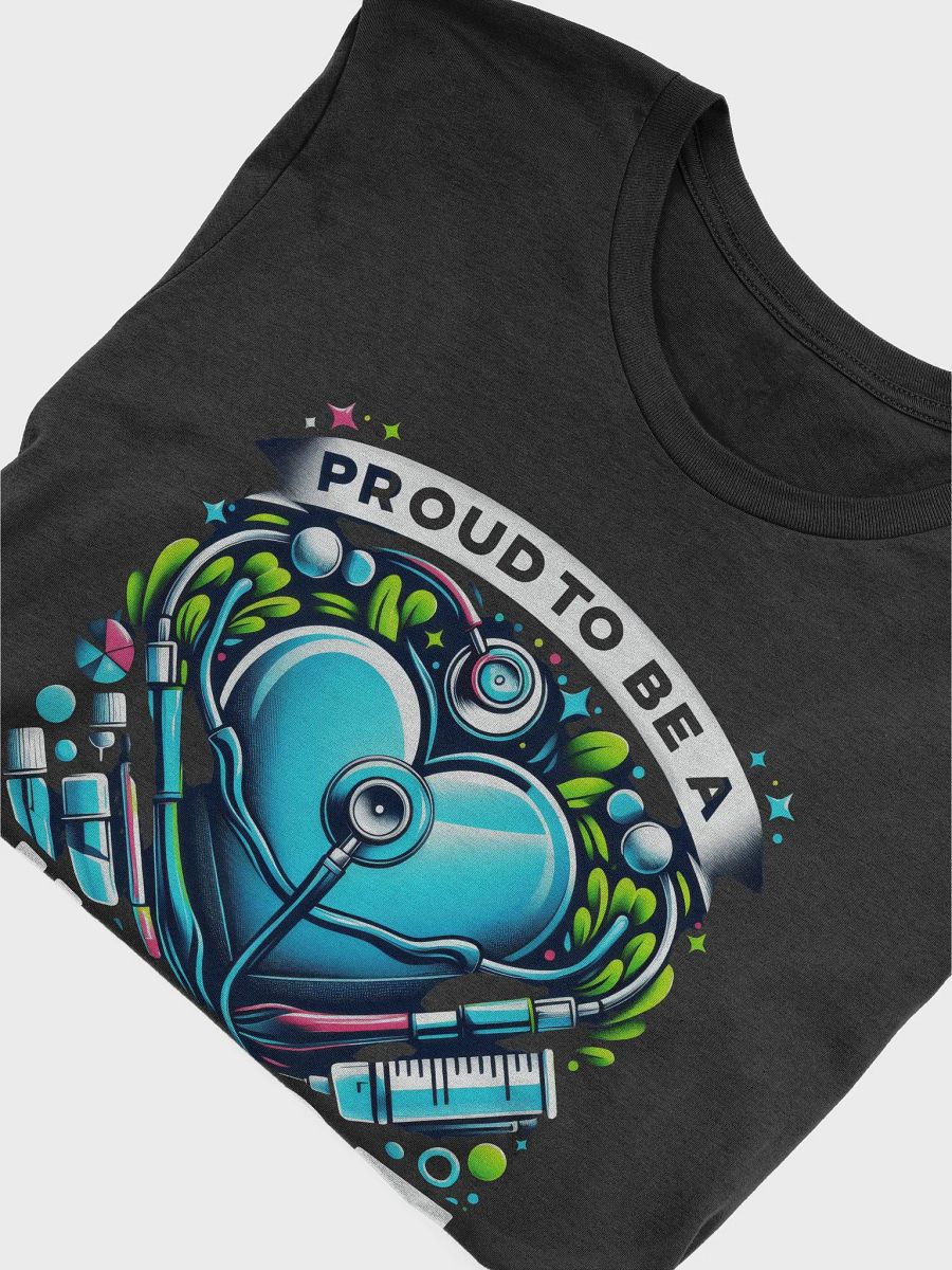 Stethoscope Heart: Proud Nurse Heartbeat T-Shirt product image (37)