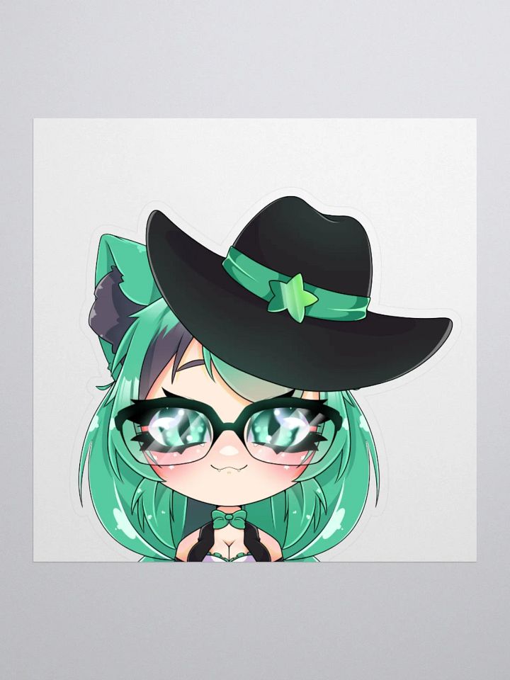 Mintzey Moon Half Chibi (Cowgirl) (Half Border) Sticker product image (1)