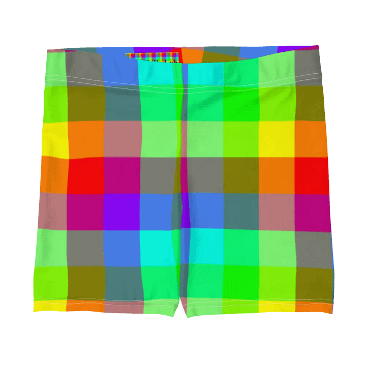 Rainbow Checkers Shorts product image (1)