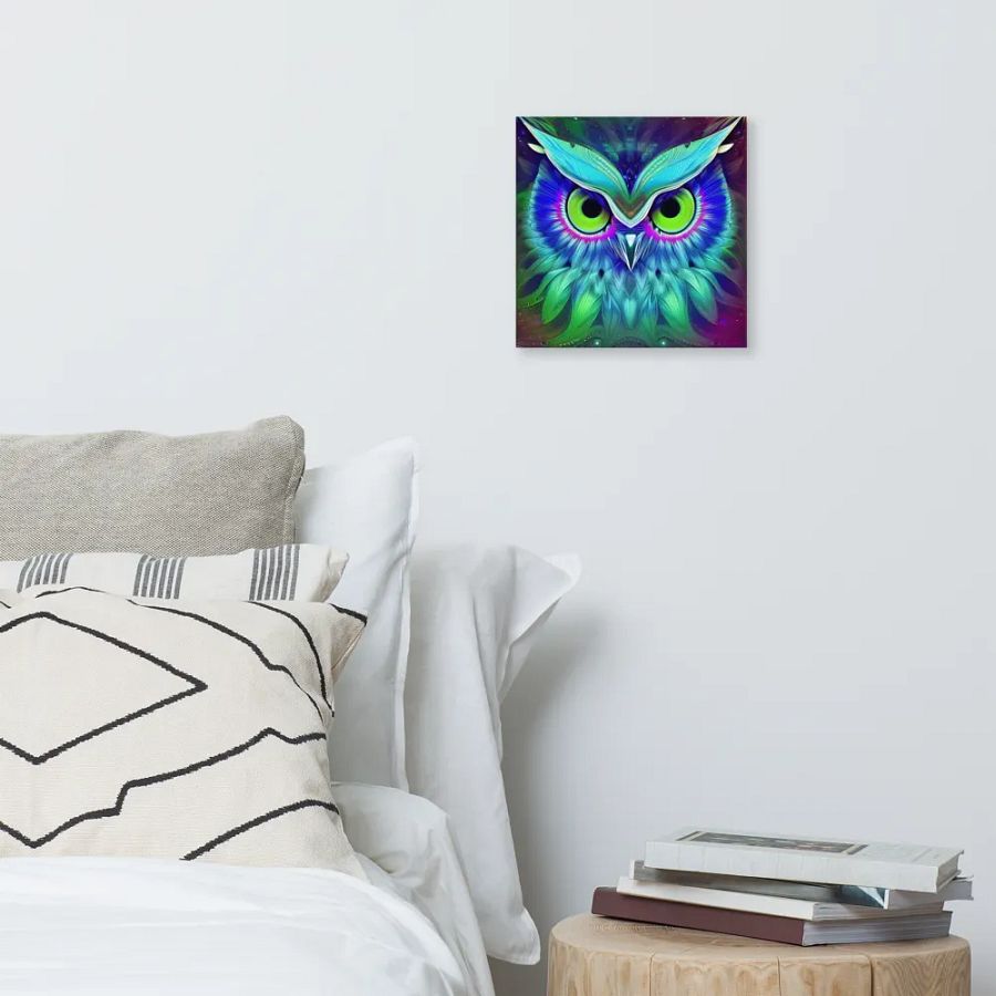 Fantasy Fractal Owl Art - v18 product image (6)