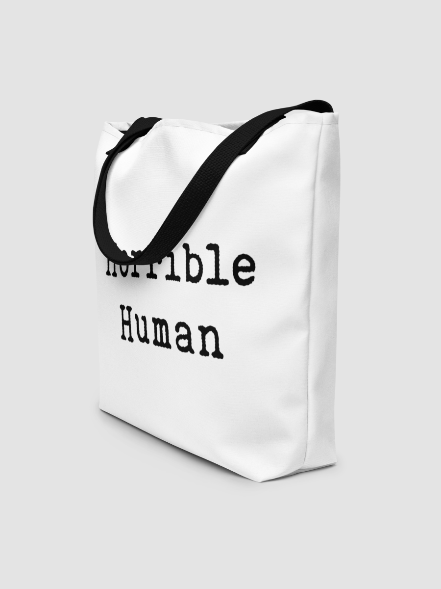 Horrible Human Lux Tote (white) product image (3)