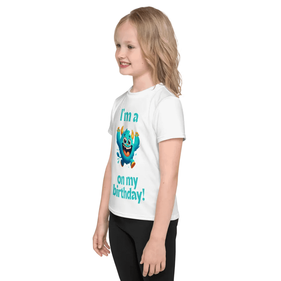 Joyful Birthday Monster Kids T-Shirt product image (2)