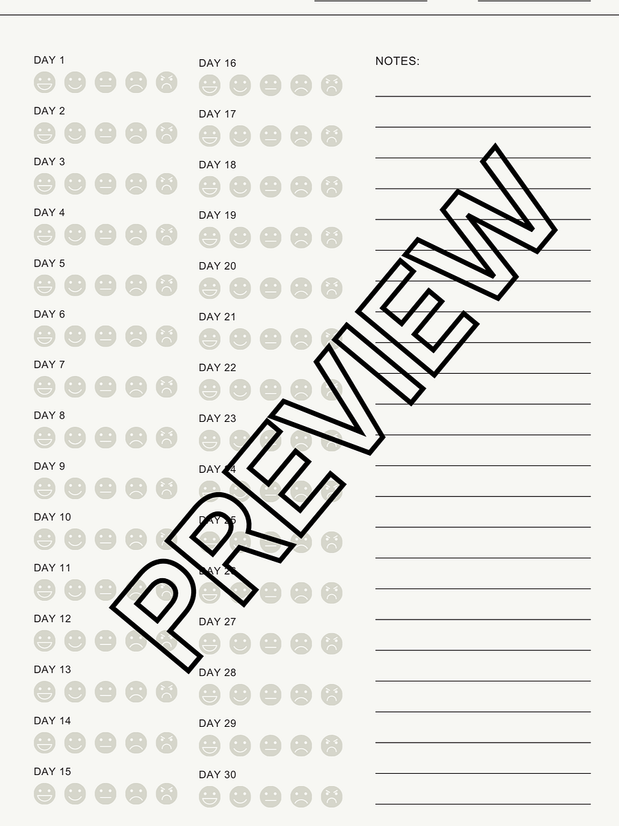 Monthly Mood Tracker product image (1)
