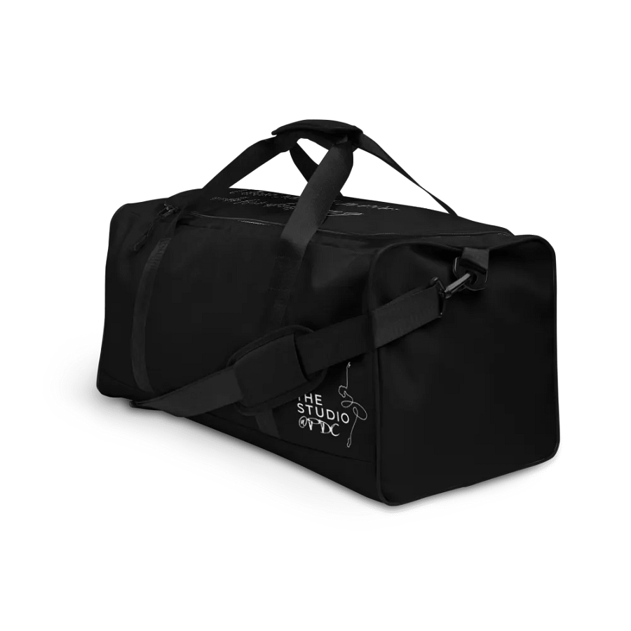 Large Dance Bag | Black with White Logo and Quote product image (3)