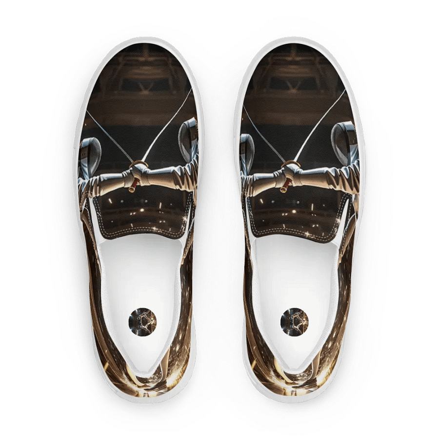 Fencing Duel Canvas Slip-Ons product image (2)