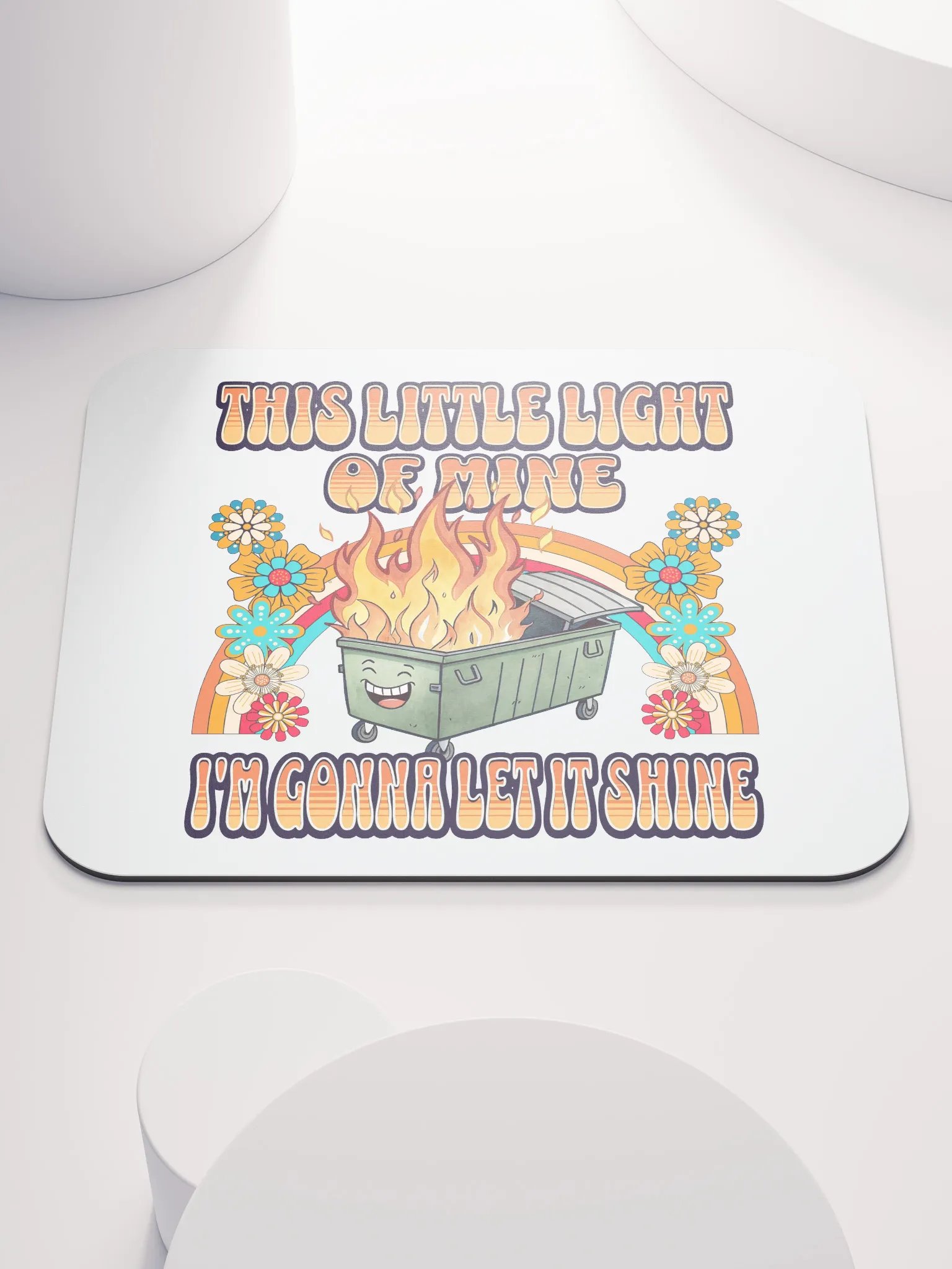 This Little Light Of Mine Dumpster Fire Mouse Pad product image (2)