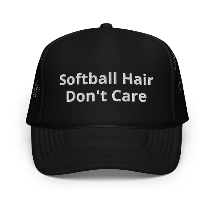 Softball Hair Don't Care - Funny Embroidered Hat Trucker Cap product image (1)