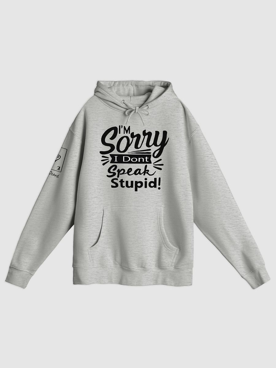 sorry dont speak stupid hoodie product image (5)