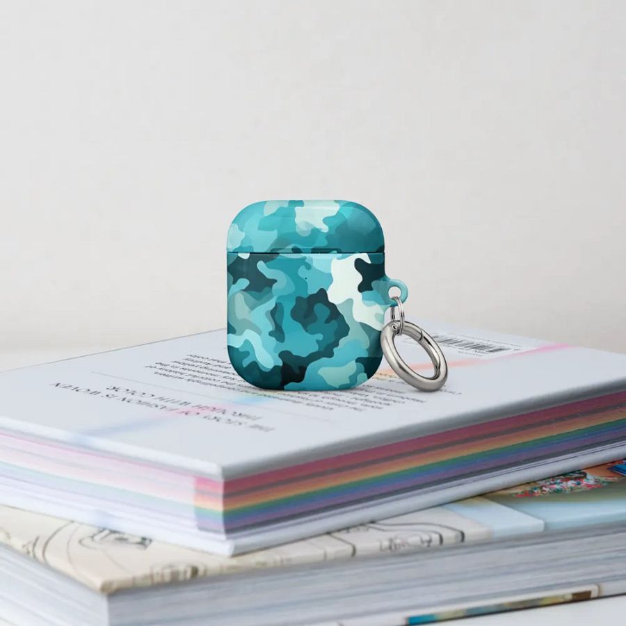 Teal Camo AirPod Case product image (15)