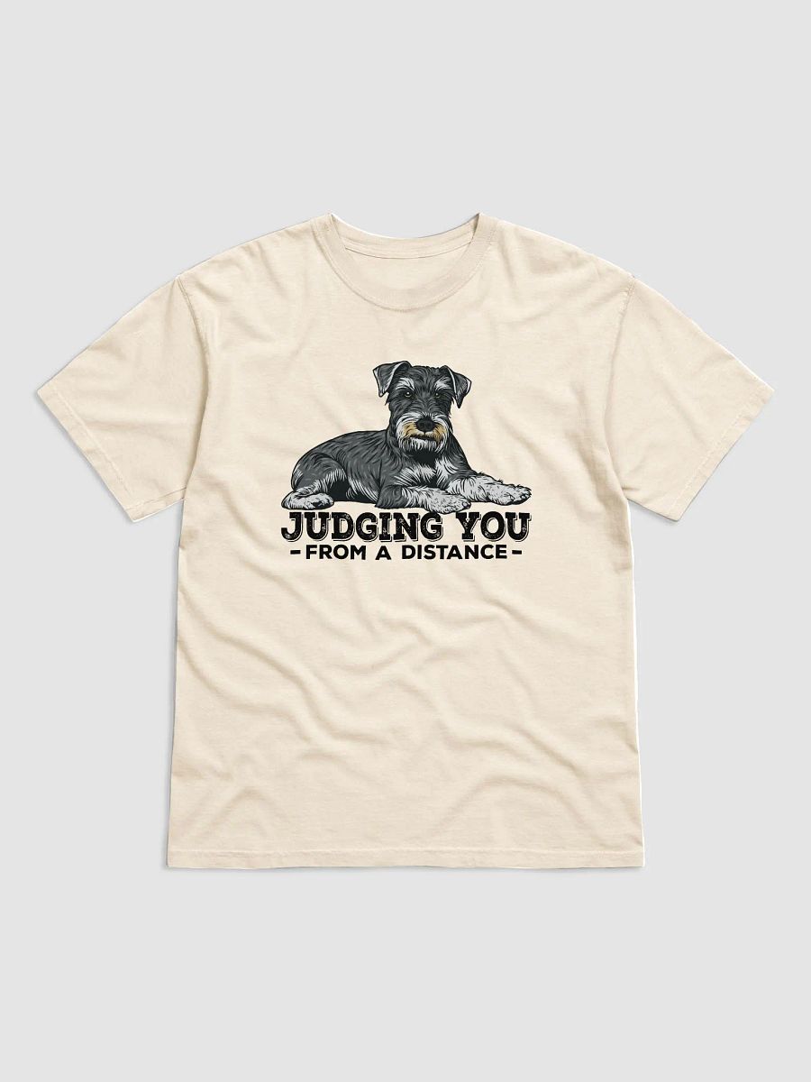 Judging You from a Distance T-Shirt of a Schnauzer | Funny T-Shirt for Schnauzer Paw-rents product image (19)