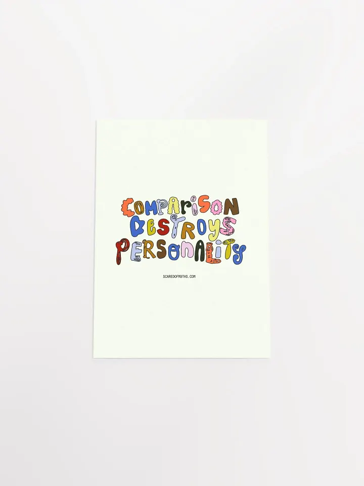 Unique Comparison Destroys Personality Typography Poster product image (22)