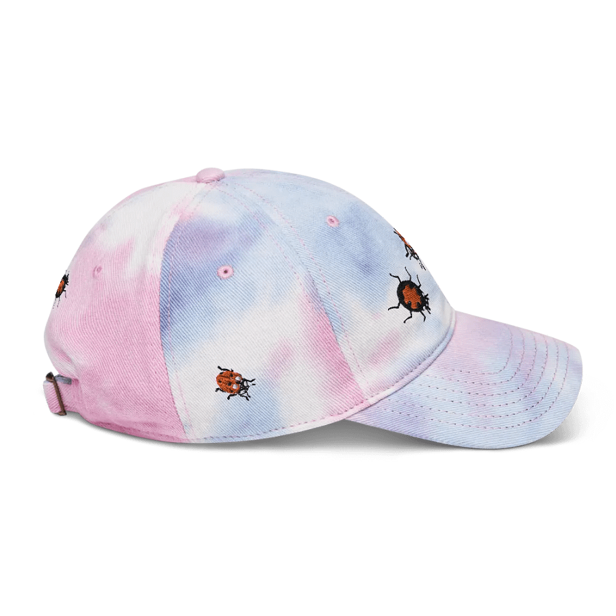 "Ladybug" Embroidered Tie-Dye Hat product image (5)