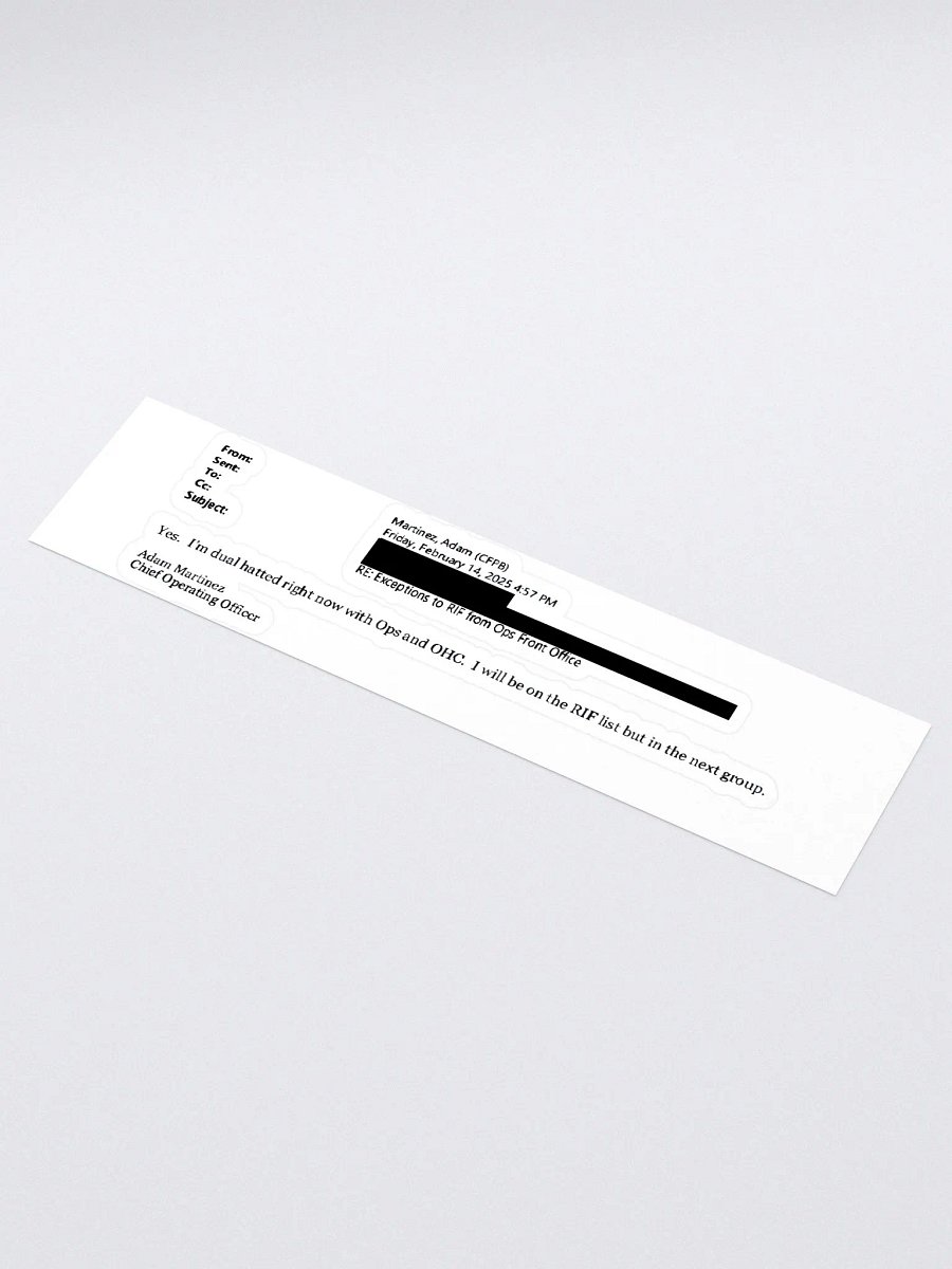 Adam Martinez's Dual Hat Bumper Sticker product image (1)