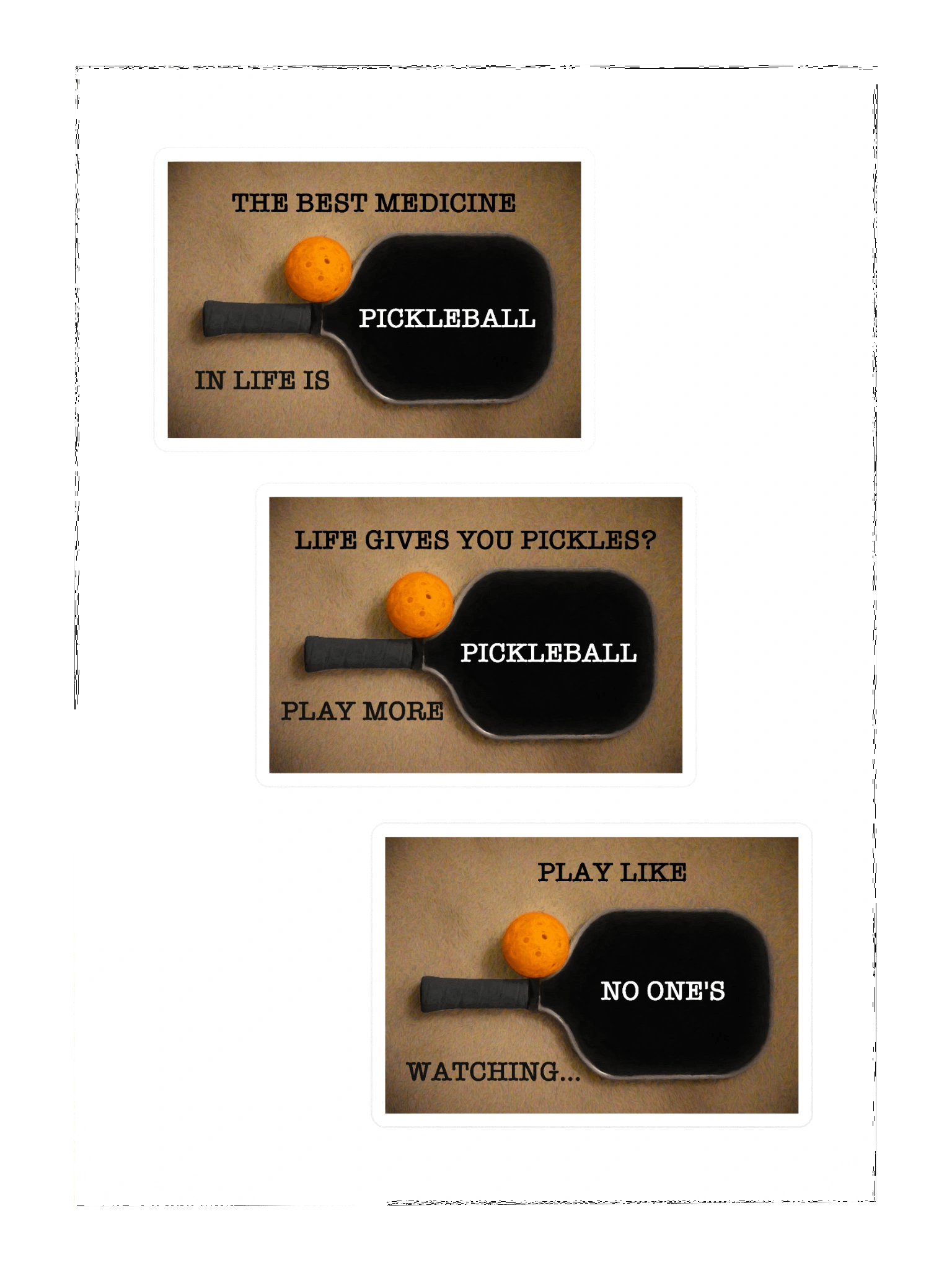 Pickleball Sticker Sheet product image (3)