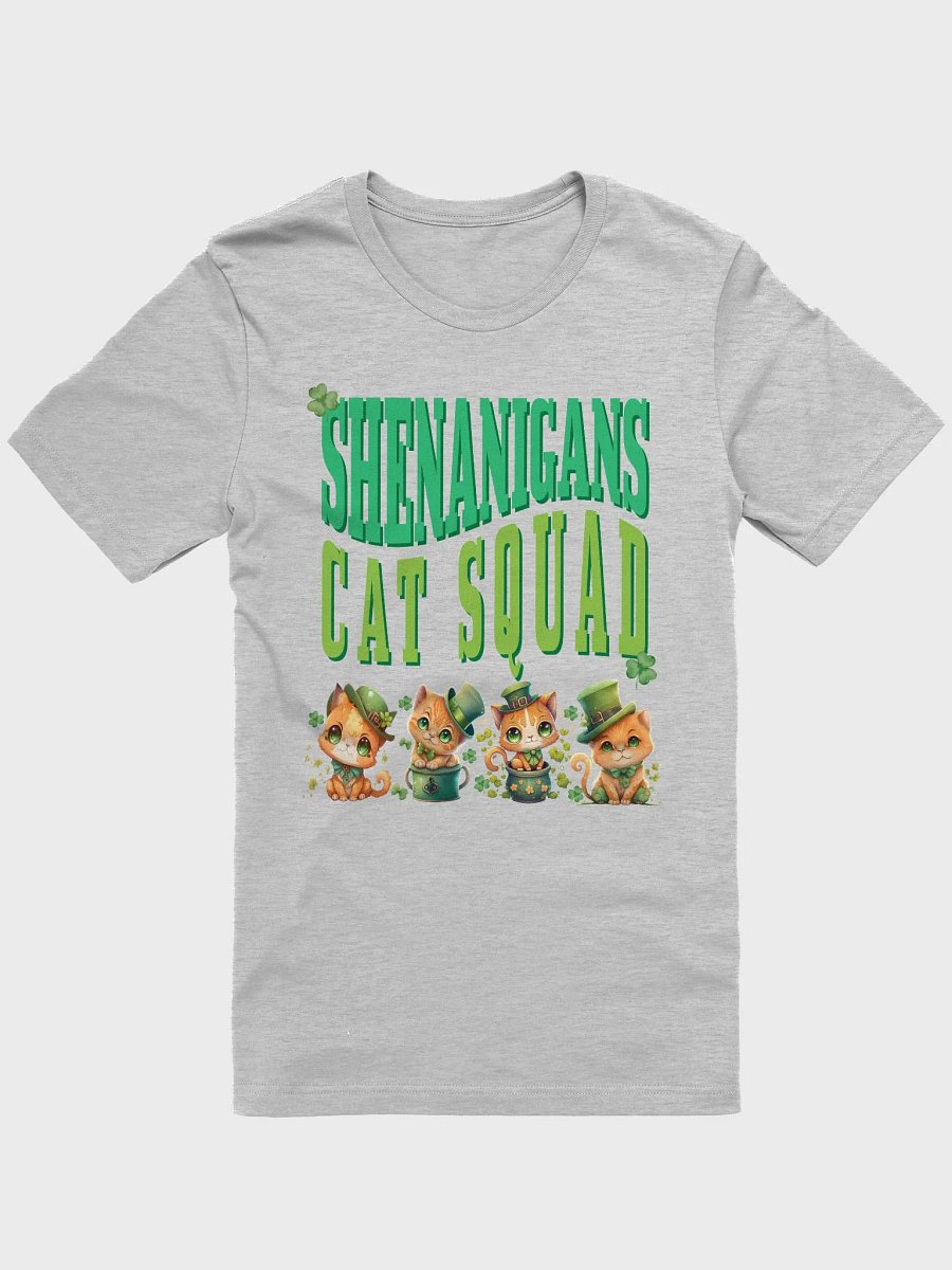 Shenanigans Cat Squad St. Patrick's Day Kitten St Paddy Day T-Shirt product image (3)