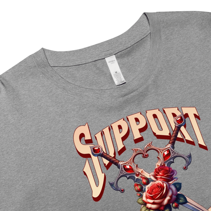 Support Sword Fighting Crop T-Shirt product image (7)