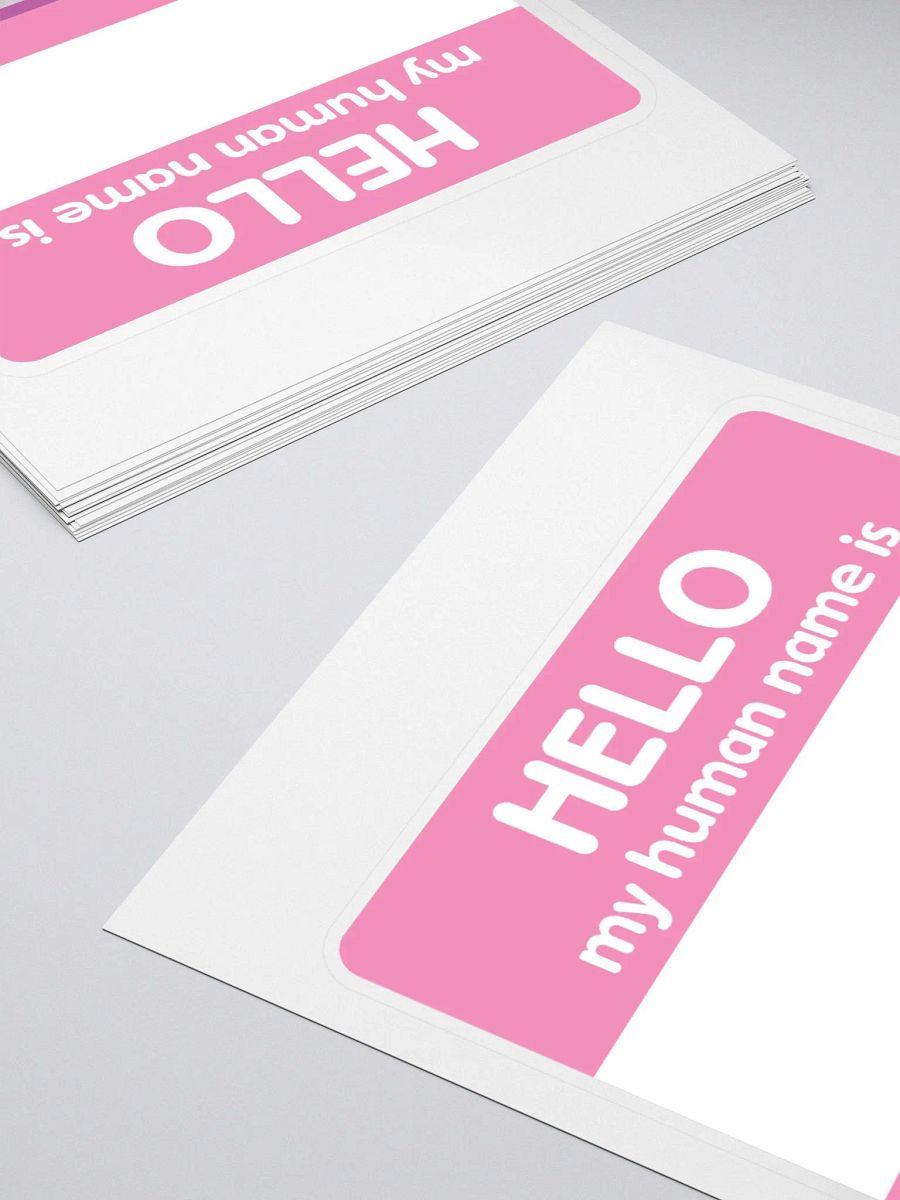My Human Name Is... Sticker product image (4)