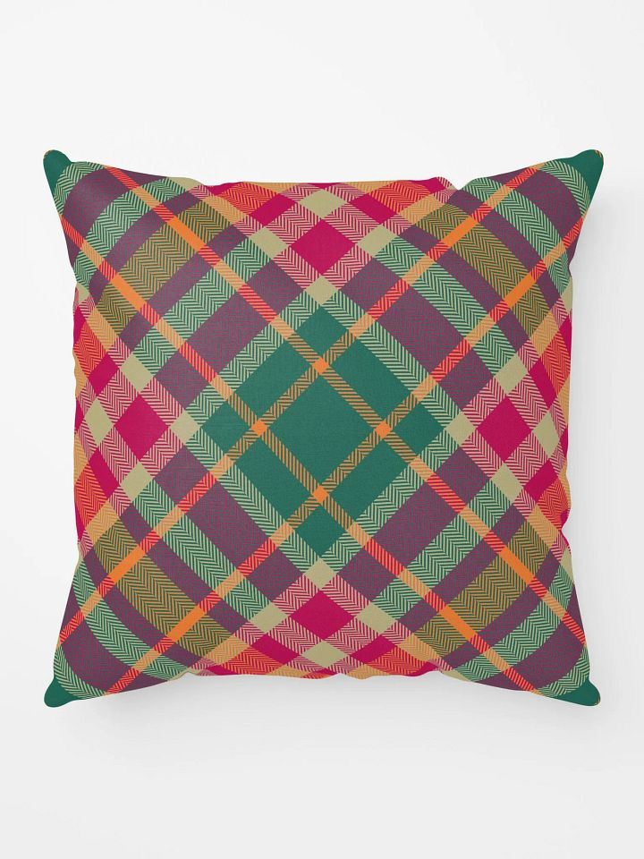 Symmetric Plaid Christmas Pillow product image (1)
