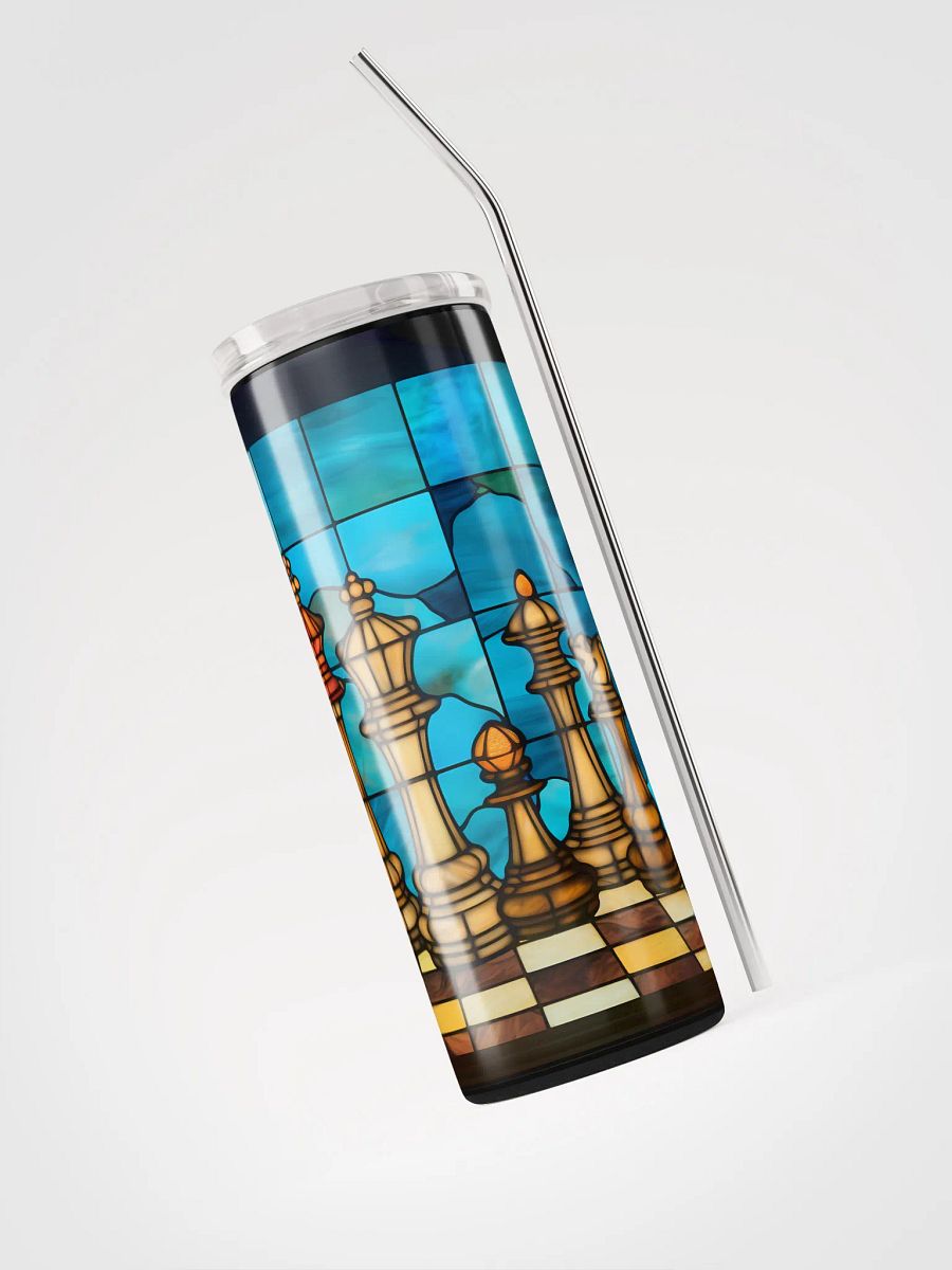 Elegant Chess Pieces Stainless Steel Tumbler product image (3)