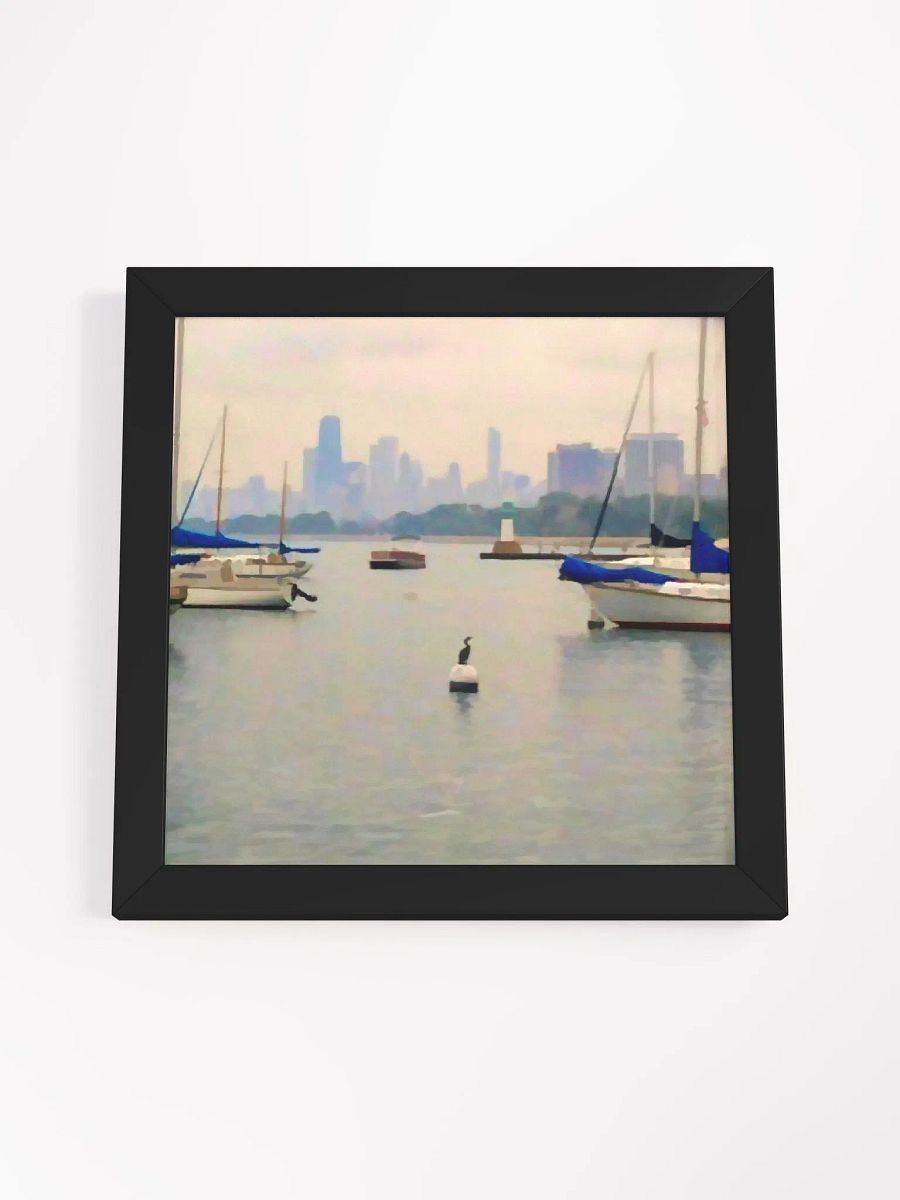 City By The Lake Framed Print product image (53)