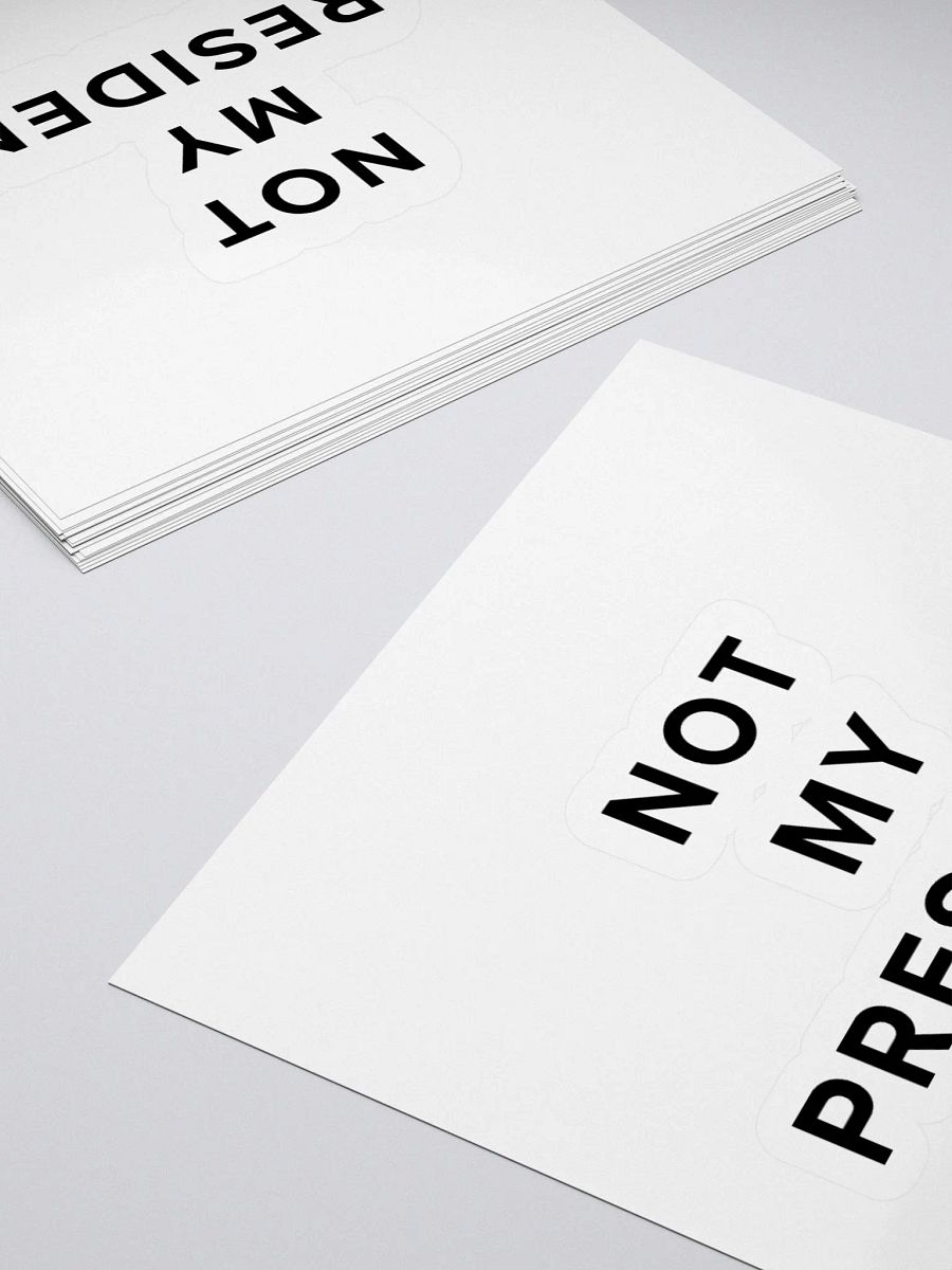 Not My President Vinyl Stickers product image (10)