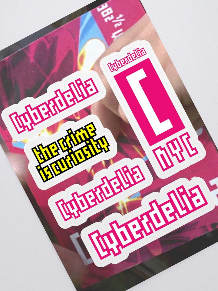 Cyberdelia NYC Curiosity Sticker Sheet product image (1)