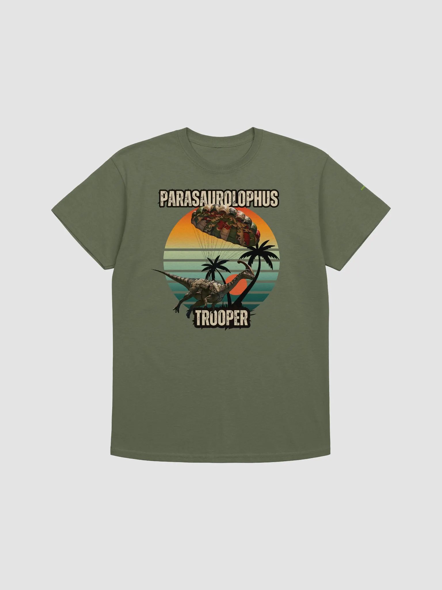 Parasaurolophus Trooper - Dinosaur Paratrooper Shirt product image (10)