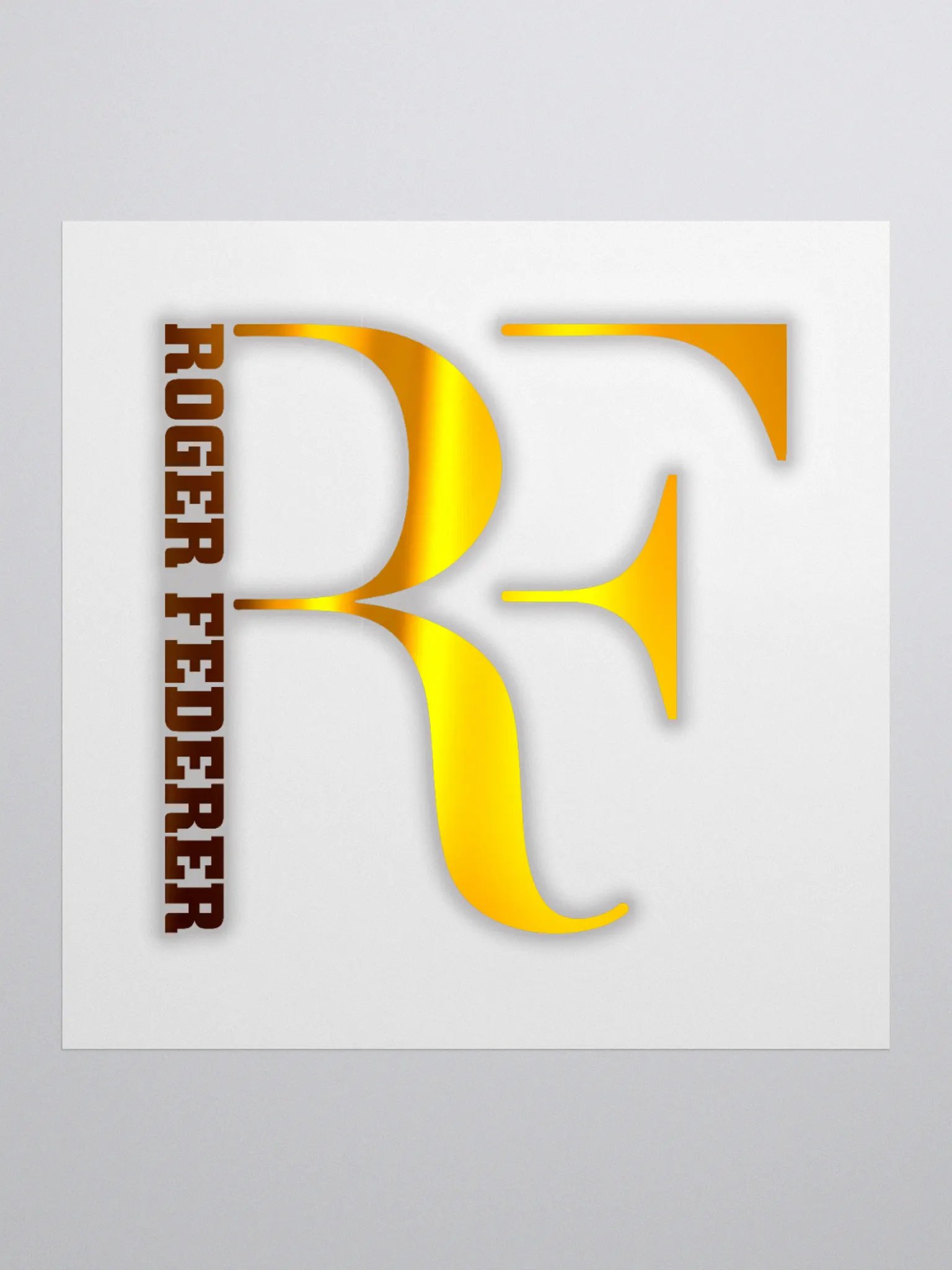 Golden RF Monogram Kiss Cut Stickers product image (1)