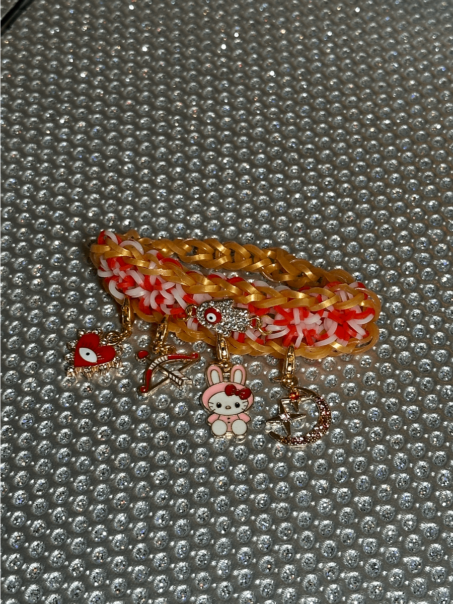 Shooting For The Stars Bunny Evil Eye Elastic Band Bracelet product image (3)