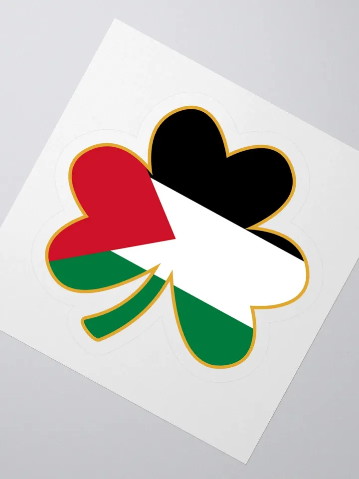 Paddystanian Irish Palestine Flag Sticker product image (6)
