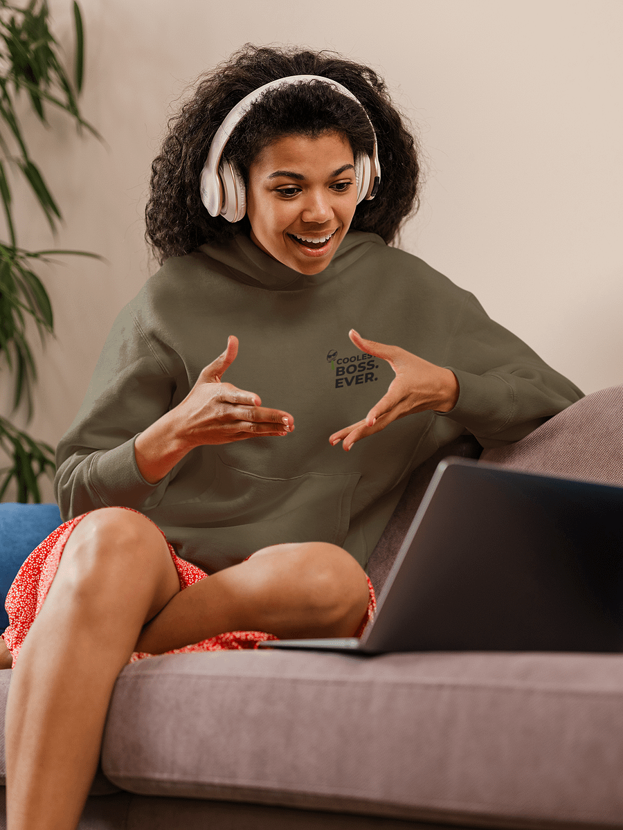 Coolest Boss Ever | Cotton Heritage Unisex Premium Hoodie | Ultimate Comfort & Style product image (4)
