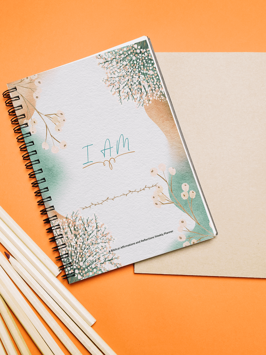 I AM : A Biblical Affirmations and Reflections Weekly Planner product image (1)