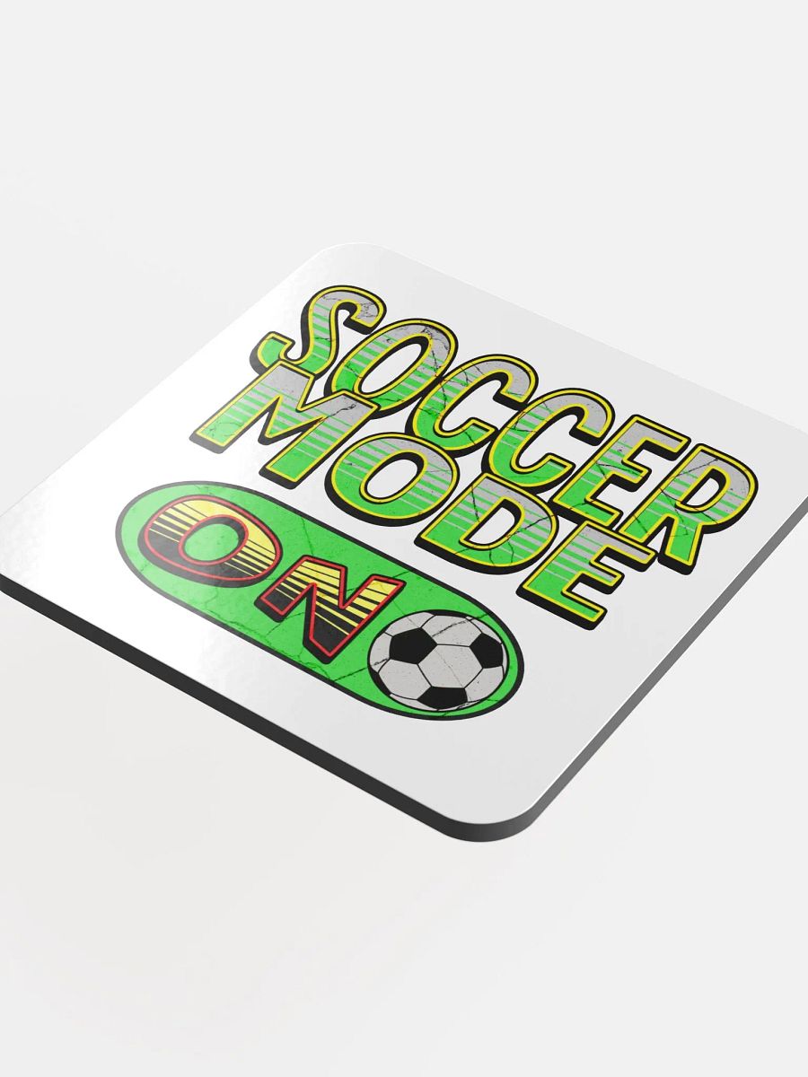 Soccer Mode On Vibrant Coaster product image (1)
