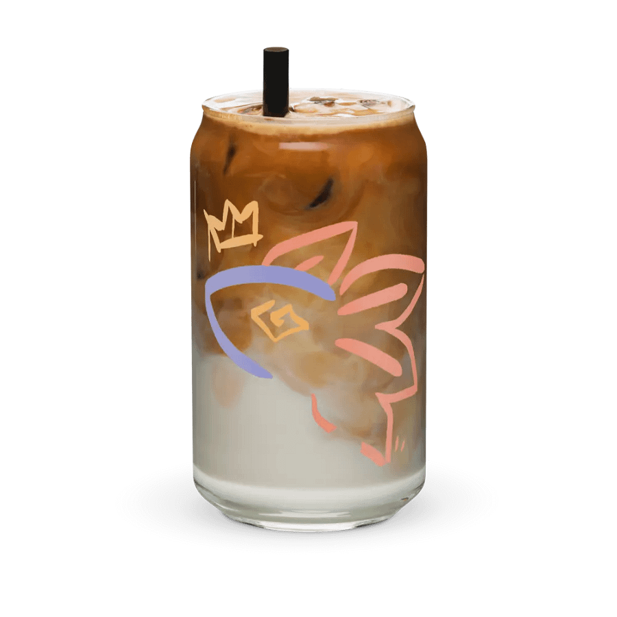 Axolotl Energy Royal || Can-Shaped Glass product image (6)