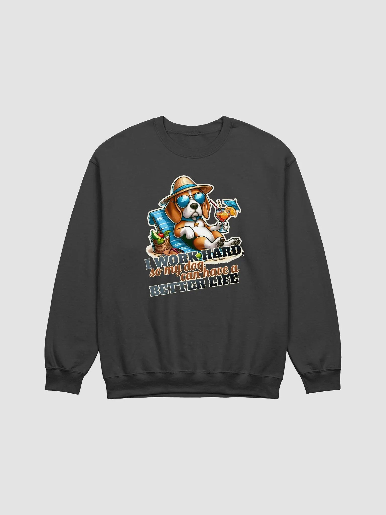 Work Hard - Beagle Beach - Sweatshirt product image (6)