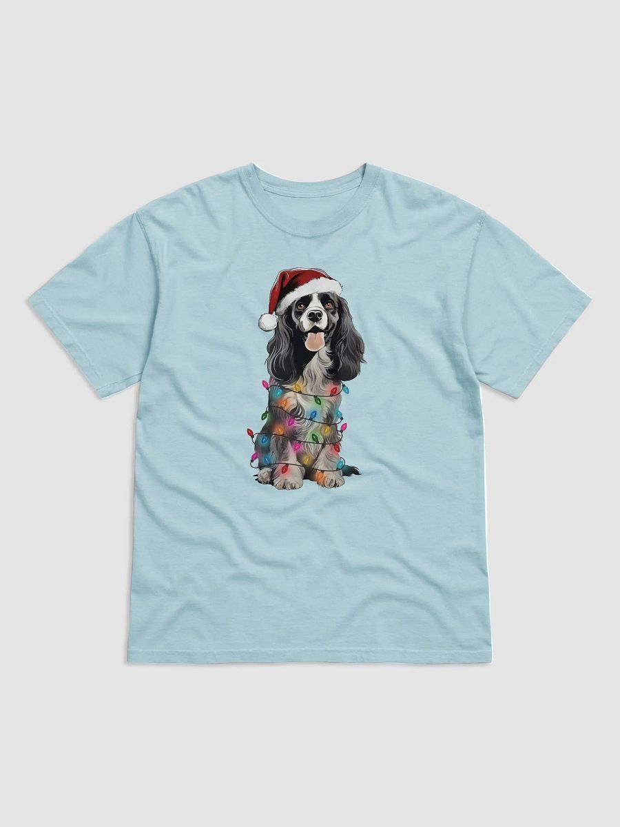 Funny Cocker Spaniel(Black & White) Christmas T-Shirt for Cocker Spaniel Paw-rents product image (14)