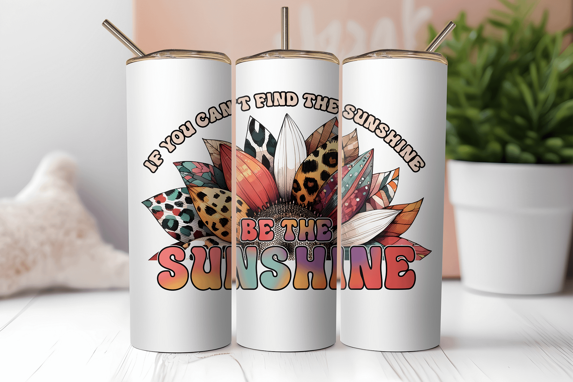 Colorful Leaves: Be the Sunshine Tumbler product image (2)