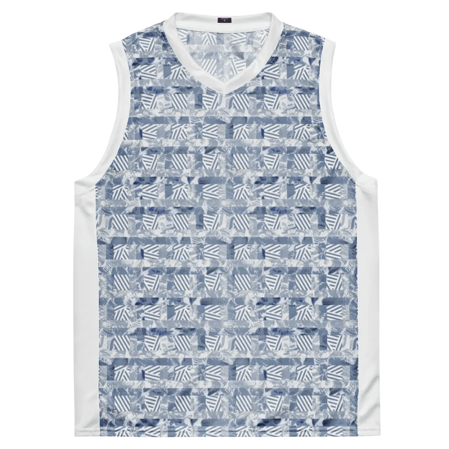 Blue Rainforest | Recycled Unisex Basketball Jersey product image (2)